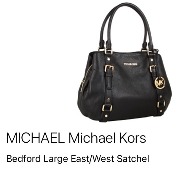Michael Kors Bedford Large East/West satchel black handbag